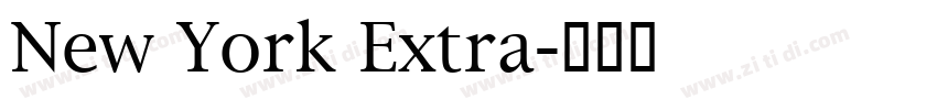 New York Extra字体转换